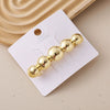 Wholesale Alloy Spring Clip Hairpin With Small Stars Pattern And Electroplating Process For Women