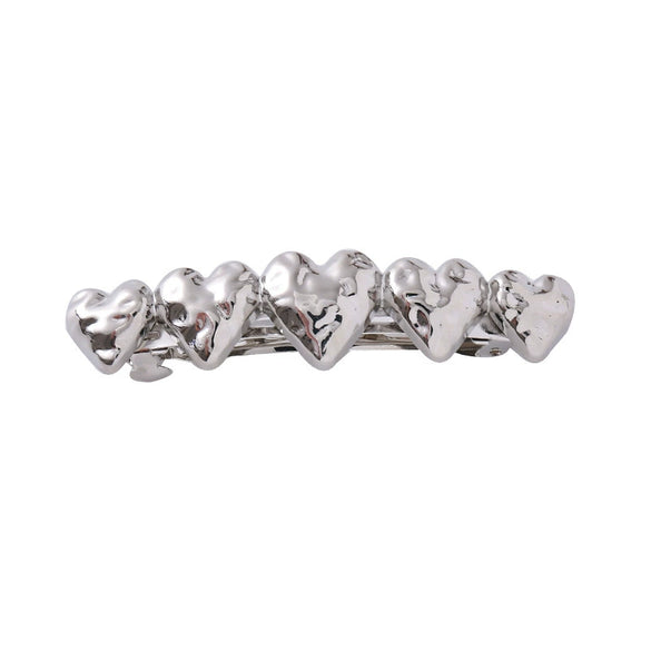 Wholesale Alloy Spring Clip Hairpin With Small Stars Pattern And Electroplating Process For Women
