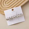 Wholesale Alloy Spring Clip Hairpin With Small Stars Pattern And Electroplating Process For Women