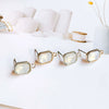 Wholesale Alloy Square Electroplated Earrings For Female As Allmatch Niche Jewelry Accessories