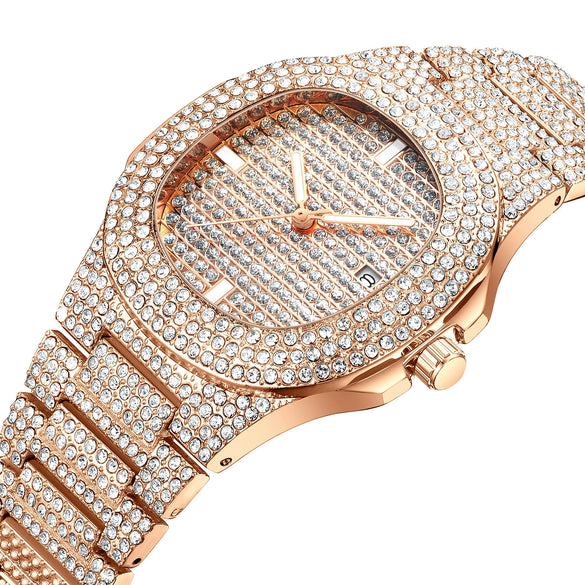 Wholesale Alloy Stainless Steel Oval Fashion Trend Waterproof Quartz Calendar Watch For Female