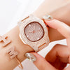 Wholesale Alloy Stainless Steel Oval Fashion Trend Waterproof Quartz Calendar Watch For Female