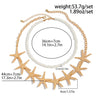 Wholesale Alloy Star Shaped Electroplated Doublelayer Necklace For Adults