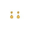 Wholesale Alloy Star Stud Earrings For Women Gold Brushed Electroplated Minimalist Jewelry