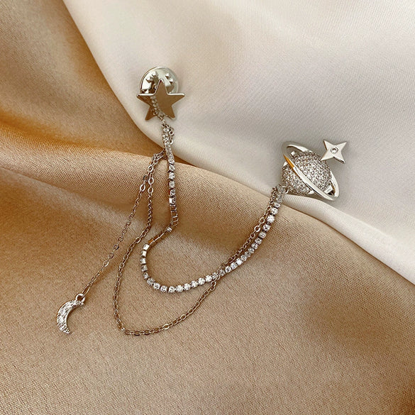 Wholesale Alloy Starshaped Electroplated Minimalist Women's Brooch Jewelry