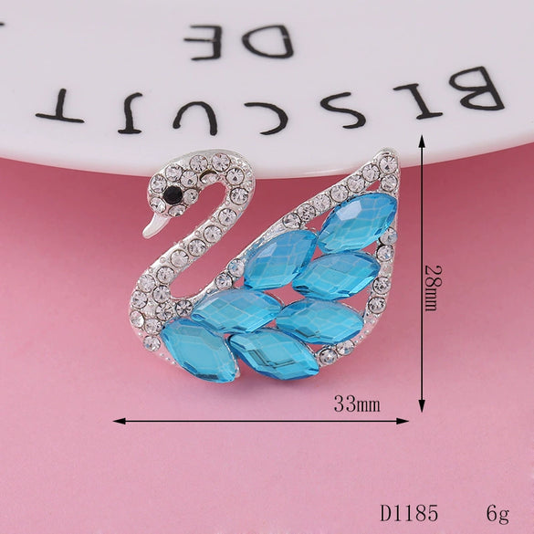 Wholesale Alloy Swan Rhinestone Mini Jewelry Phone Case Accessories With Electroplating And Return Pattern In Light Luxury Style