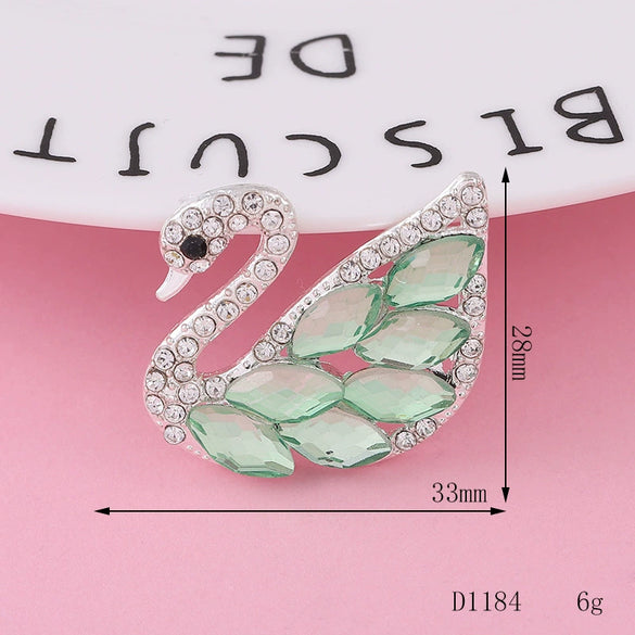 Wholesale Alloy Swan Rhinestone Mini Jewelry Phone Case Accessories With Electroplating And Return Pattern In Light Luxury Style