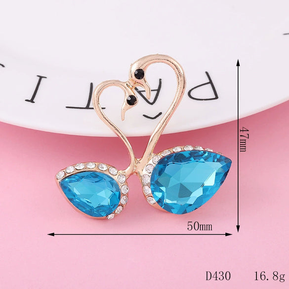 Wholesale Alloy Swan Rhinestone Mini Jewelry Phone Case Accessories With Electroplating And Return Pattern In Light Luxury Style