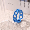 Wholesale Alloy Threaded Twist Ring Niche Style Geometric Pattern Electroplated