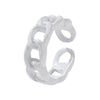 Wholesale Alloy Threaded Twist Ring Niche Style Geometric Pattern Electroplated