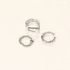 Wholesale Alloy Threepiece Ring And Bracelet Set Electroplated Unisex Personality Style