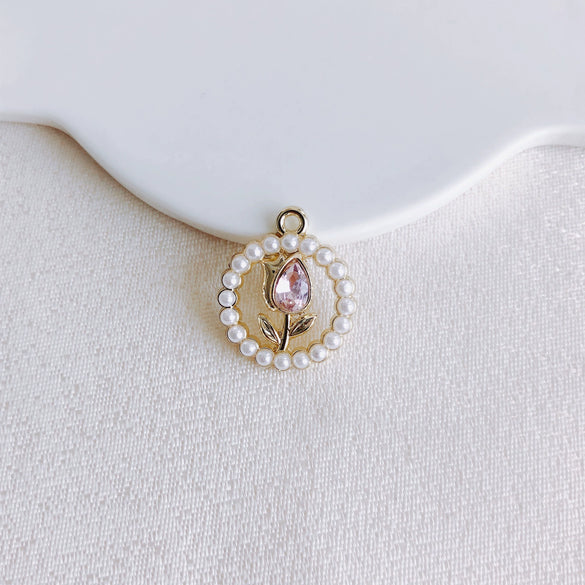 Wholesale Alloy Torus Tassel Pendant Jewelry Accessories With Electroplating Treatment