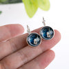 Wholesale Alloy Vintage Geometric Gem Pendant Earrings With Electroplating