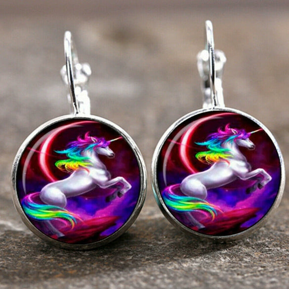 Wholesale Alloy Vintage Geometric Gem Pendant Earrings With Electroplating