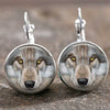 Wholesale Alloy Vintage Geometric Gem Pendant Earrings With Electroplating