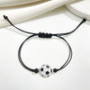 Wholesale Alloy Wax Line Bracelet Geometric Style Electroplated For Sports Fans Unisex