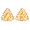 Wholesale Alloy Women's Asymmetric Heartshaped Liquid Lava Earrings With Geometric Pattern And Electroplating