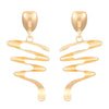 Wholesale Alloy Women's Asymmetric Heartshaped Liquid Lava Earrings With Geometric Pattern And Electroplating