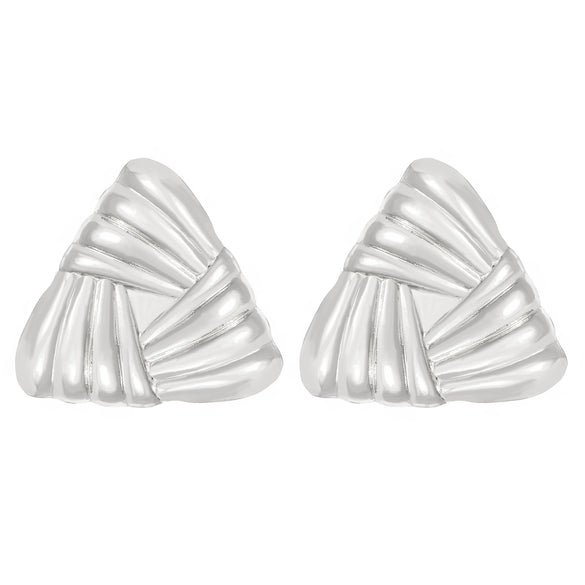 Wholesale Alloy Women's Asymmetric Heartshaped Liquid Lava Earrings With Geometric Pattern And Electroplating