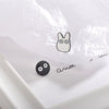 Wholesale Alloy Women's Cartoon Doll Geometric Asymmetric Electroplated Earrings