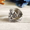 Wholesale Alloy Women's Distressed Flower Ring