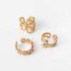 Wholesale Alloy Women's Earrings With Flower And Geometric Pattern Electroplated