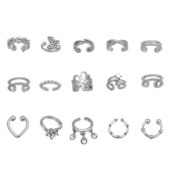 Wholesale Alloy Women's Earrings With Flower And Geometric Pattern Electroplated