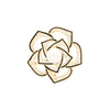 Wholesale Alloy Women's Natural Flower Style Hollow Design Electroplated Camellia Brooch
