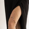Wholesale Alloy Women's Simple Geometric Star Rhinestone Tassel Leg Ring Body Chain Thigh Chain
