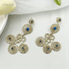 Wholesale Ancient Style Stainless Steel Geometric Pattern Electroplated Women's Earrings