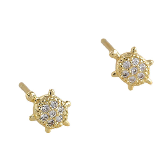 Wholesale Animal Pattern Copper Real Gold Plated Earrings For Women