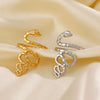 Wholesale Animal Pattern Stainless Steel Gold Plated Ring For Women