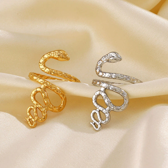 Wholesale Animal Pattern Stainless Steel Gold Plated Ring For Women