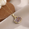 Wholesale Animal Pendant Necklace For Women Copper Zircon Diamond Electroplated
