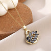 Wholesale Animal Pendant Necklace For Women Copper Zircon Diamond Electroplated
