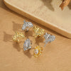 Wholesale Animal Series Elephant Shape Opening Ring Horse Head Oval Design Copper Electroplated Women's Ring