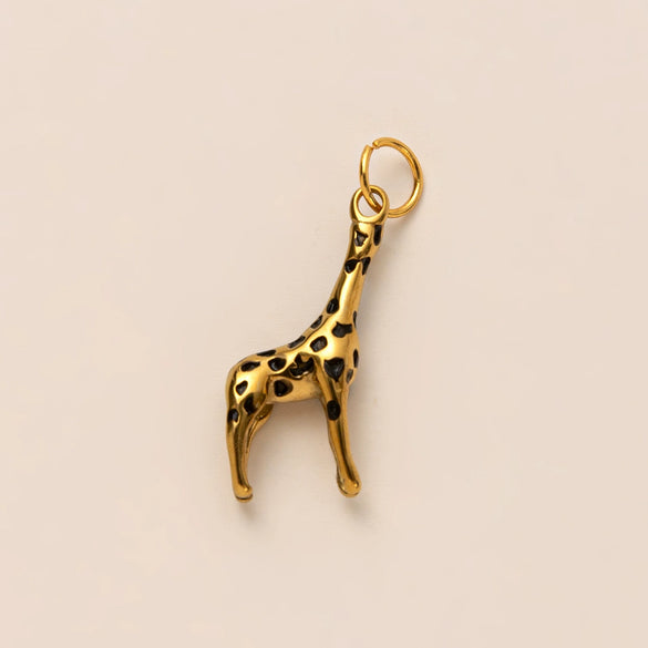 Wholesale Animal Series Pendant Stainless Steel Geometric Electroplated 18K Gold Color Unisex Diy Small Pendant