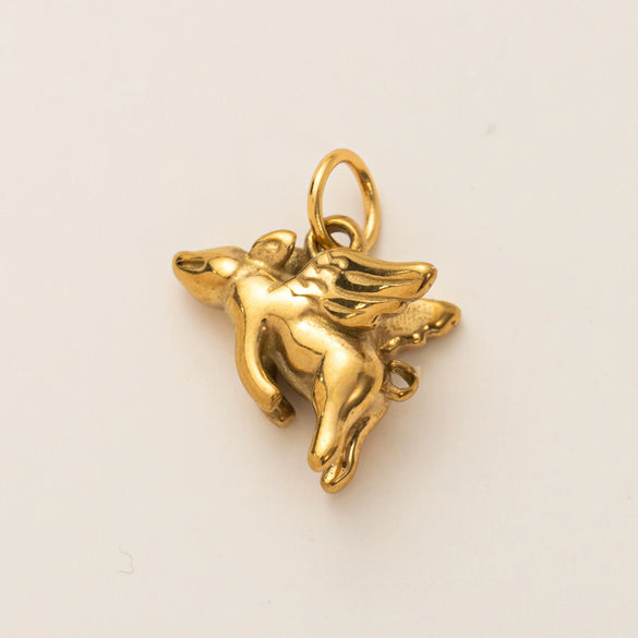 Wholesale Animal Series Pendant Stainless Steel Geometric Electroplated 18K Gold Color Unisex Diy Small Pendant