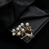 Wholesale Animal Style Zinc Alloy Rhinestone Pearl Electroplated Brooch For Women And Unisex As Scarf Buckle And Corsage Accessories