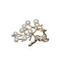 Wholesale Animal Style Zinc Alloy Rhinestone Pearl Electroplated Brooch For Women And Unisex As Scarf Buckle And Corsage Accessories