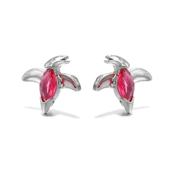 Wholesale Animal Style Zircon Earrings For Women Environmental Protection Copper With 925 Silver Needle And Real Gold Plating