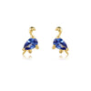 Wholesale Animal Style Zircon Earrings For Women Environmental Protection Copper With 925 Silver Needle And Real Gold Plating
