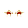 Wholesale Animal Style Zircon Earrings For Women Environmental Protection Copper With 925 Silver Needle And Real Gold Plating