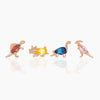 Wholesale Animal Style Zircon Earrings For Women Environmental Protection Copper With 925 Silver Needle And Real Gold Plating