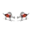 Wholesale Animal Style Zircon Earrings For Women Environmental Protection Copper With 925 Silver Needle And Real Gold Plating