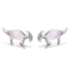 Wholesale Animal Style Zircon Earrings For Women Environmental Protection Copper With 925 Silver Needle And Real Gold Plating