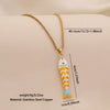 Wholesale Animal Zodiac Pattern Copper Pendant Necklace With Three Dimensional Swingable Fish Design Light Luxury Stainless Steel
