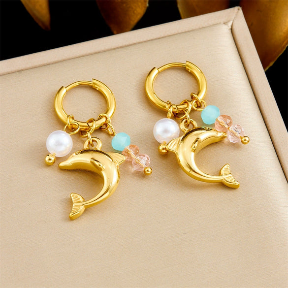Wholesale Animal Zodiac Stainless Steel Accessories Pendant Earrings