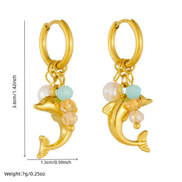 Wholesale Animal Zodiac Stainless Steel Accessories Pendant Earrings