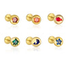 Wholesale Animal Zodiac Style Earrings S925 Sterling Silver With Zircon Inlay